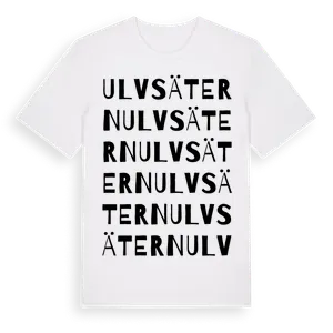 Ulvsätern ordlek t-shirt – ekologisk bomull t-shirt från Pinshirt