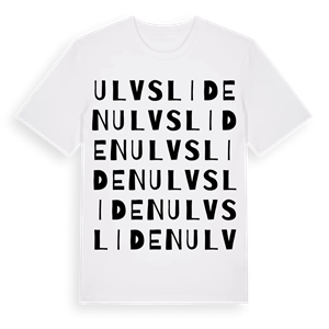 Ulvsliden ordlek t-shirt – ekologisk bomull t-shirt från Pinshirt