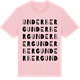 Pink Cotton t-shirt med Underberg ordlek t-shirt