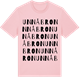 Pink Cotton t-shirt med Unnåbron ordlek t-shirt