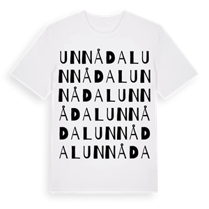 Unnådal ordlek t-shirt – ekologisk bomull t-shirt från Pinshirt