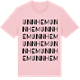 Pink Cotton t-shirt med Unnhem ordlek t-shirt