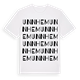 White t-shirt med Unnhem ordlek t-shirt