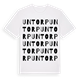 White t-shirt med Untorp ordlek t-shirt