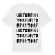 White t-shirt med Untorp ordlek t-shirt