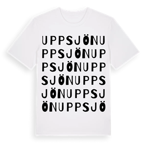 Uppsjön ordlek t-shirt – ekologisk bomull t-shirt från Pinshirt