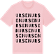 Pink Cotton t-shirt med Ursen ordlek t-shirt