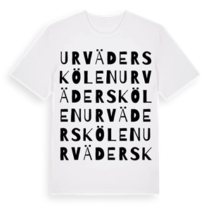Urväderskölen ordlek t-shirt – ekologisk bomull t-shirt från Pinshirt