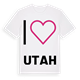 Jag älskar Utah t-shirt stort tryck