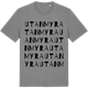 Mid Heather Gray t-shirt med Utanmyra ordlek t-shirt