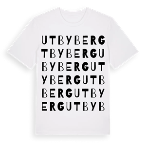 Utbyberg ordlek t-shirt – ekologisk bomull t-shirt från Pinshirt