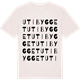 Vintage White t-shirt med Uti Bygget ordlek t-shirt