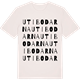 Vintage White t-shirt med Utibodarna ordlek t-shirt