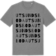 Mid Heather Gray t-shirt med Utsundsboda ordlek t-shirt