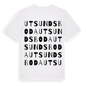 Utsundsboda ordlek t-shirt – ekologisk bomull t-shirt från Pinshirt