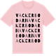 Pink Cotton t-shirt med Vackerbodarna ordlek t-shirt