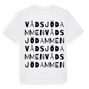 Vådsjödammen ordlek t-shirt – ekologisk bomull t-shirt från Pinshirt