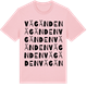 Pink Cotton t-shirt med Vägänden ordlek t-shirt