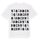 White t-shirt med Vägänden ordlek t-shirt