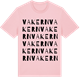 Pink Cotton t-shirt med Vakern ordlek t-shirt
