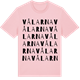 Pink Cotton t-shirt med Vålarna ordlek t-shirt