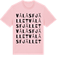 Pink Cotton t-shirt med Vålåsfjället ordlek t-shirt