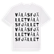 White t-shirt med Vålåsfjället ordlek t-shirt