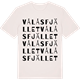 Vintage White t-shirt med Vålåsfjället ordlek t-shirt