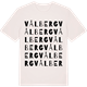 Vintage White t-shirt med Vålberg ordlek t-shirt