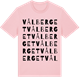Pink Cotton t-shirt med Vålberget ordlek t-shirt