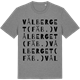 Mid Heather Gray t-shirt med Vålberget (fäb.) ordlek t-shirt