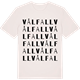 Vintage White t-shirt med Vålfall ordlek t-shirt