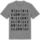 Mid Heather Gray t-shirt med Välhåvallen ordlek t-shirt