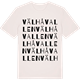 Vintage White t-shirt med Välhåvallen ordlek t-shirt