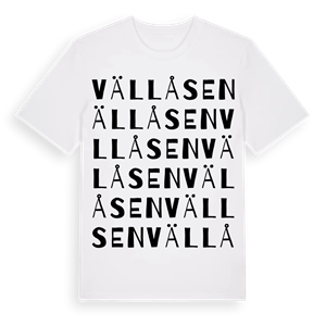 Vällåsen ordlek t-shirt – ekologisk bomull t-shirt från Pinshirt