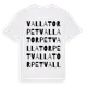 White t-shirt med Vallatorpet ordlek t-shirt