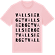 Pink Cotton t-shirt med Vallsberget ordlek t-shirt