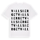 White t-shirt med Vallsberget ordlek t-shirt