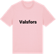 Pink Cotton t-shirt med Valsfors fetstil t-shirt