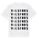 White t-shirt med Valsfors ordlek t-shirt