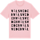 Pink Cotton t-shirt med Vålsveden ordlek t-shirt