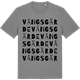 Mid Heather Gray t-shirt med Vångsgärde ordlek t-shirt