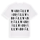 White t-shirt med Vanhäll ordlek t-shirt