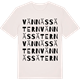 Vintage White t-shirt med Vännässätern ordlek t-shirt