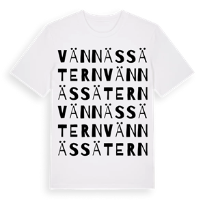 Vännässätern ordlek t-shirt – ekologisk bomull t-shirt från Pinshirt