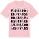 Pink Cotton t-shirt med Vansbodarna ordlek t-shirt