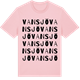 Pink Cotton t-shirt med Vansjö ordlek t-shirt