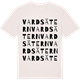 Vintage White t-shirt med Vardsätern ordlek t-shirt