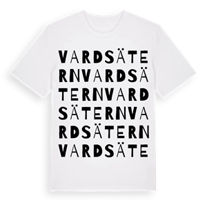 Vardsätern ordlek t-shirt – ekologisk bomull t-shirt från Pinshirt