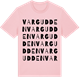 Pink Cotton t-shirt med Vargudden ordlek t-shirt